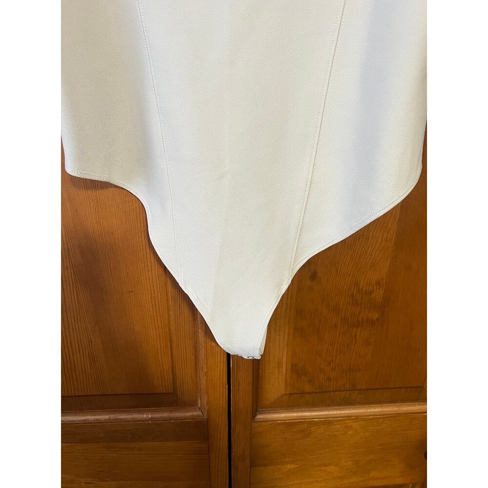 Abercrombie & Fitch Women's Cream Corset Style Bodysuit Thick Strap Size XL - Picture 4 of 10